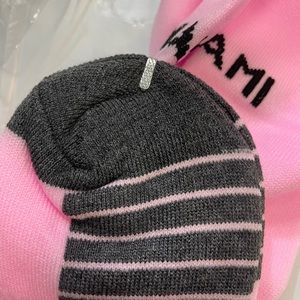 Leo messi away miami youth socks one size pink.